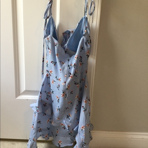 Shine your light mini dress blue floral - Picture 4 of 5